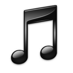 Black iTunes Icon 256x256 png